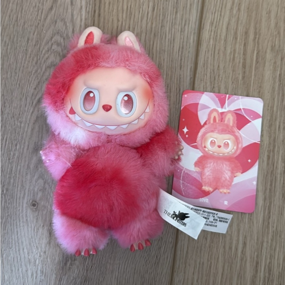 New!! Labubu big into energy LOVE. Authentic and verified with barcode